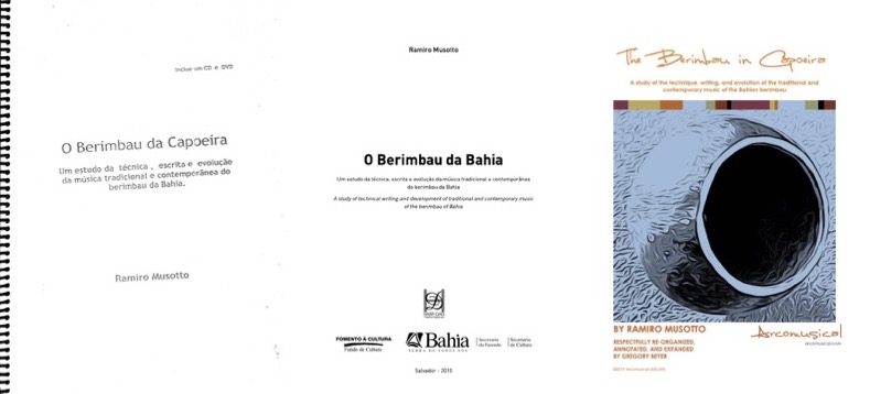 Three Covers for Ramiro Musotto's book, "O Berimbau da Capoeira."